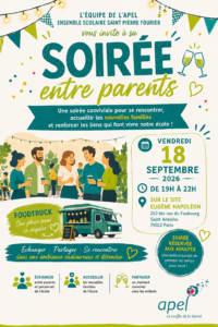 Lire la suite à propos de l’article Soirée des parents
