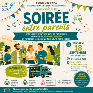 Lire la suite à propos de l’article Soirée des parents